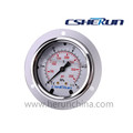 Liquid Filled Pressure Gauge with Front Flange